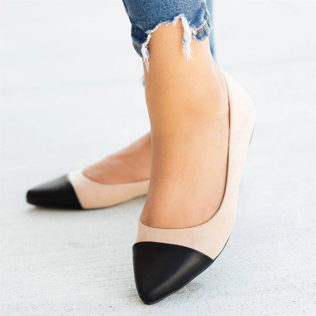 Bamboo Shoes Newest Arrivals Posh Pointed Capped Toe Flats FINAL SALE 4 Bamboo Shoes Newest Arrivals Posh Pointed Capped Toe Flats FINAL SALE