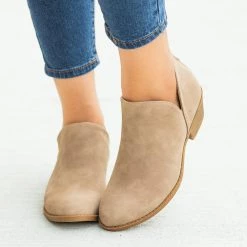 Top Moda Posh V-Cut Ankle Booties FINAL SALE
