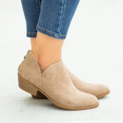 Top Moda Posh V-Cut Ankle Booties FINAL SALE