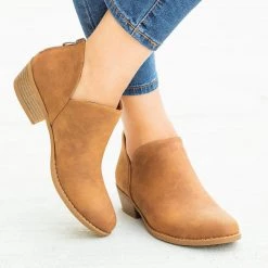 Top Moda Posh V-Cut Ankle Booties FINAL SALE