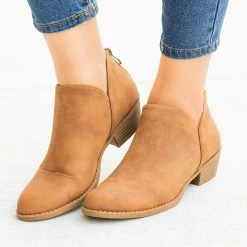 Top Moda Posh V-Cut Ankle Booties FINAL SALE