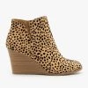 Soda Shoes Posh V-Cut Bootie Wedges FINAL SALE
