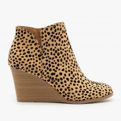 Soda Shoes Posh V-Cut Bootie Wedges FINAL SALE