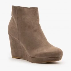 Bamboo Shoes Newest Arrivals Posh Wedge Booties FINAL SALE