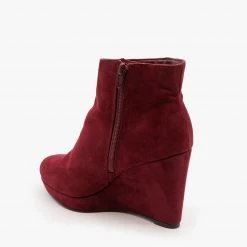 Bamboo Shoes Newest Arrivals Posh Wedge Booties FINAL SALE