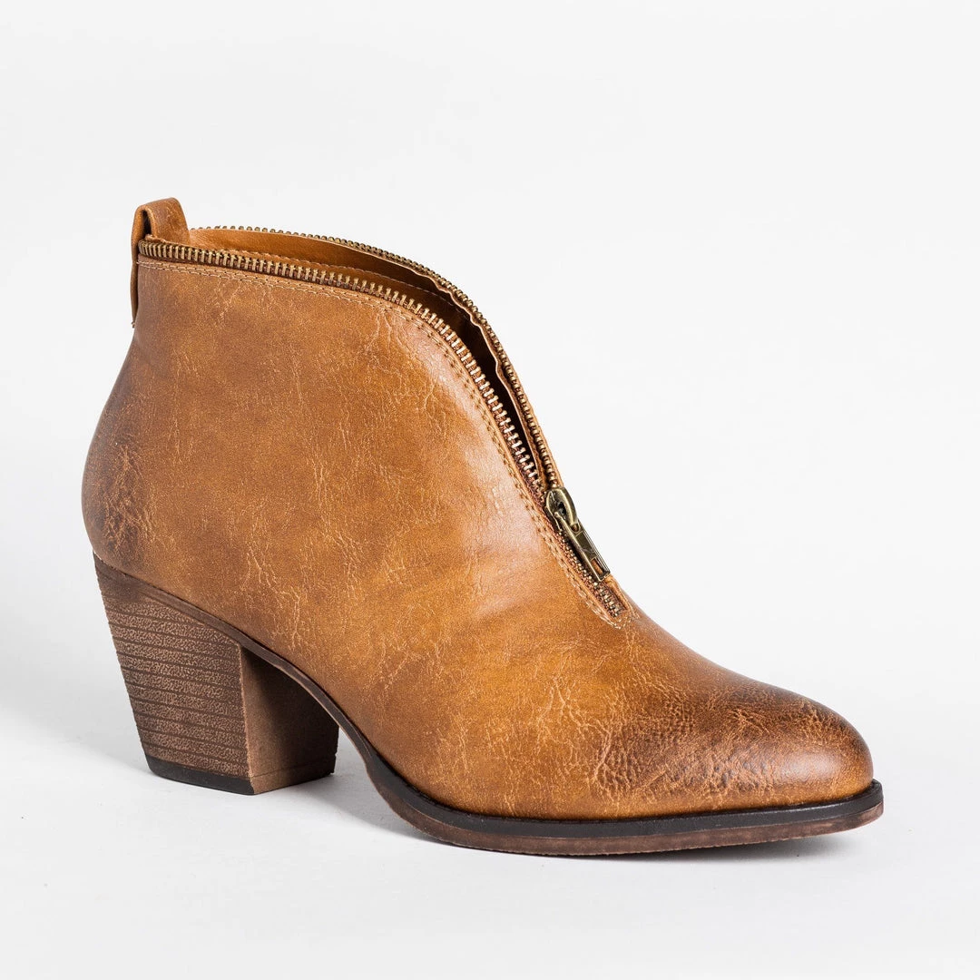 Mata Posh Zipper Trim Booties 1 Mata Posh Zipper Trim Booties