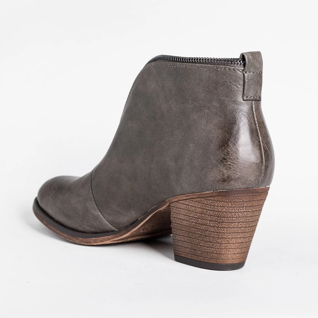 Mata Posh Zipper Trim Booties 6 Mata Posh Zipper Trim Booties