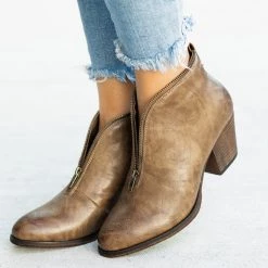 Mata Posh Zipper Trim Booties 13 Mata Posh Zipper Trim Booties