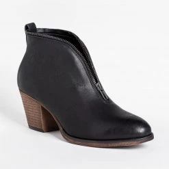 Mata Posh Zipper Trim Booties 9 Mata Posh Zipper Trim Booties