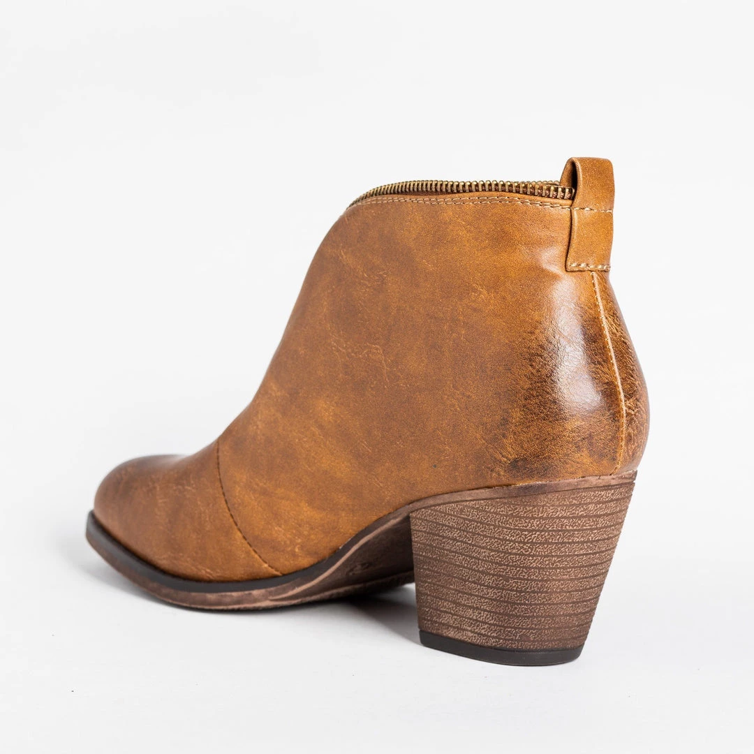 Mata Posh Zipper Trim Booties 2 Mata Posh Zipper Trim Booties