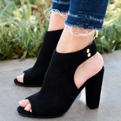 Bamboo Pretty Peep Toe Heels