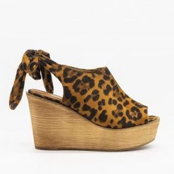 Refresh Pretty Tie-up Suede Wedges Newest Arrivals