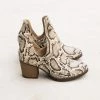 Mata Printed Cut-Out Booties Newest Arrivals