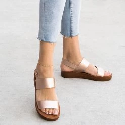 Top Moda Newest Arrivals Printed Sling-back Sandals