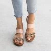 Top Moda Newest Arrivals Printed Sling-back Sandals