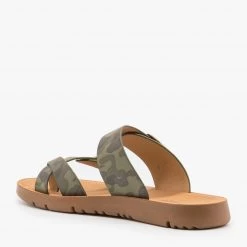 Forever Newest Arrivals Printed Trendy Toe Hold Sandals