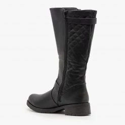 Forever Newest Arrivals Quilted Back Riding Boots