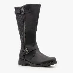 Forever Newest Arrivals Quilted Back Riding Boots