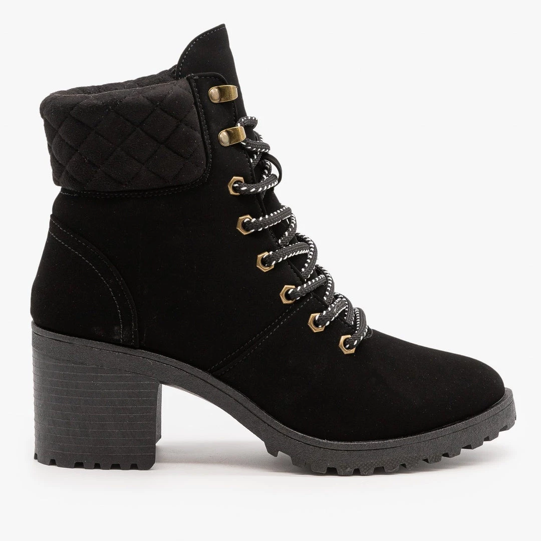 Qupid Shoes Newest Arrivals Quilted Cuff Winter Booties FINAL SALE 4 Qupid Shoes Newest Arrivals Quilted Cuff Winter Booties FINAL SALE