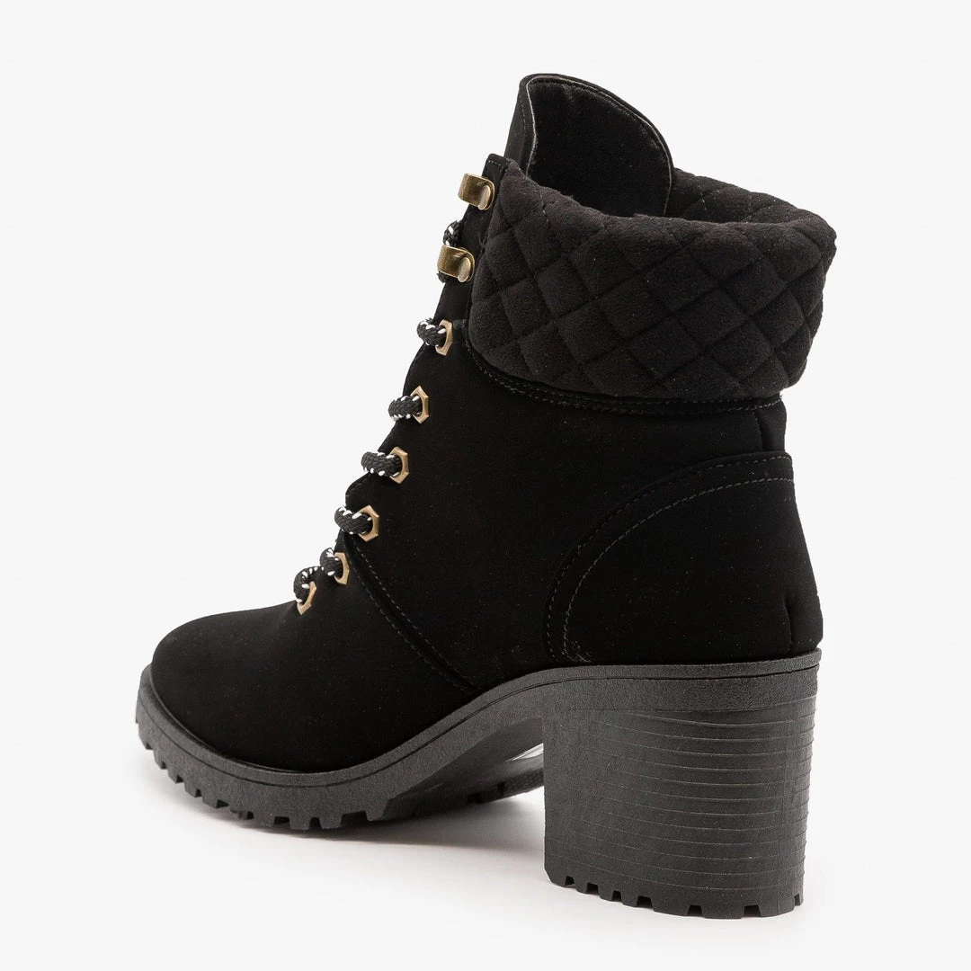 Qupid Shoes Newest Arrivals Quilted Cuff Winter Booties FINAL SALE 5 Qupid Shoes Newest Arrivals Quilted Cuff Winter Booties FINAL SALE