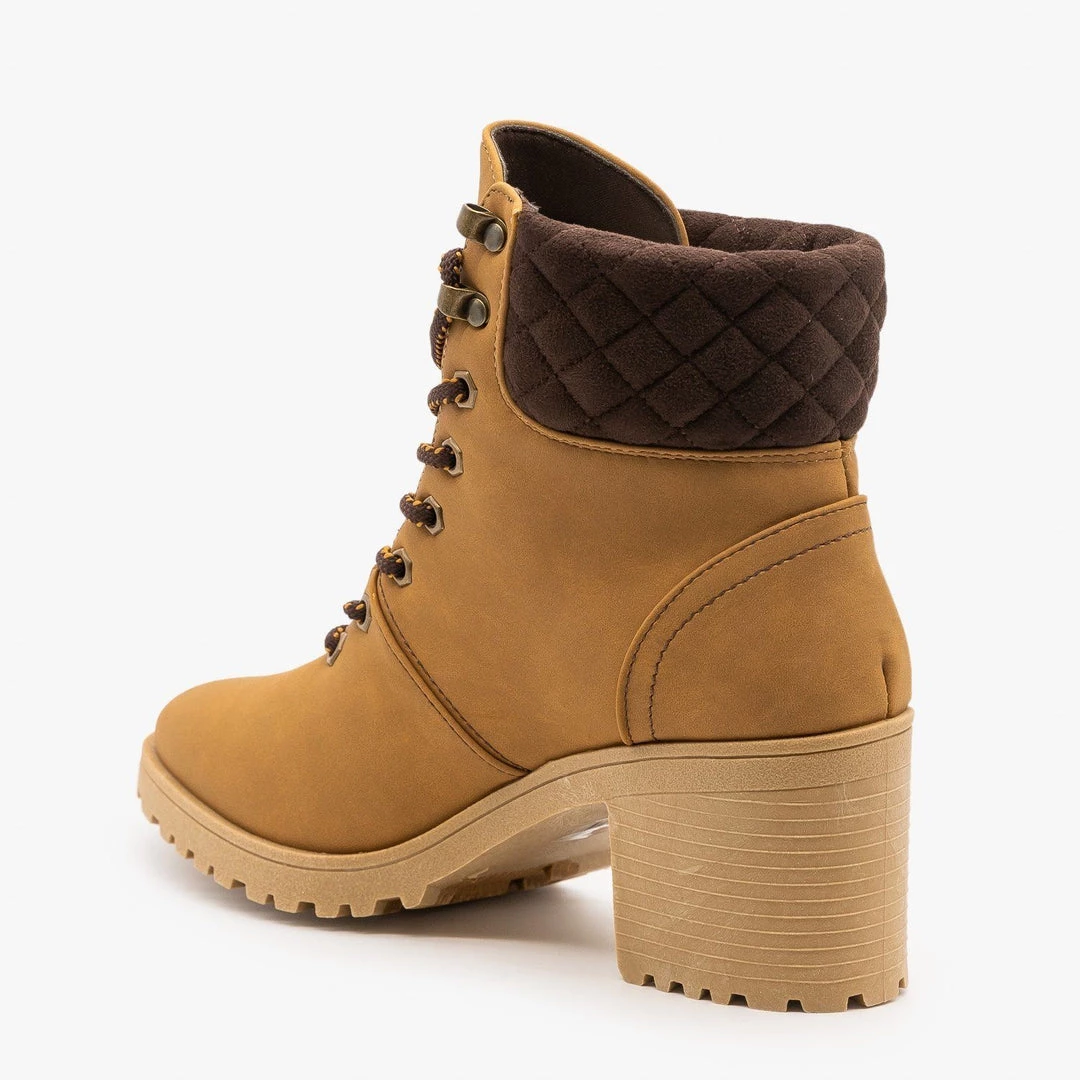 Qupid Shoes Newest Arrivals Quilted Cuff Winter Booties FINAL SALE 2 Qupid Shoes Newest Arrivals Quilted Cuff Winter Booties FINAL SALE