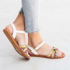 Bamboo Quilted Design Knotted Sandals Newest Arrivals