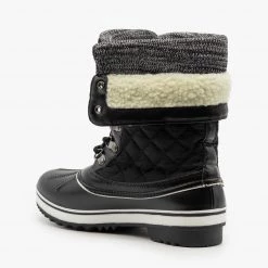 Forever Quilted Double Cuff Winter Boots Newest Arrivals