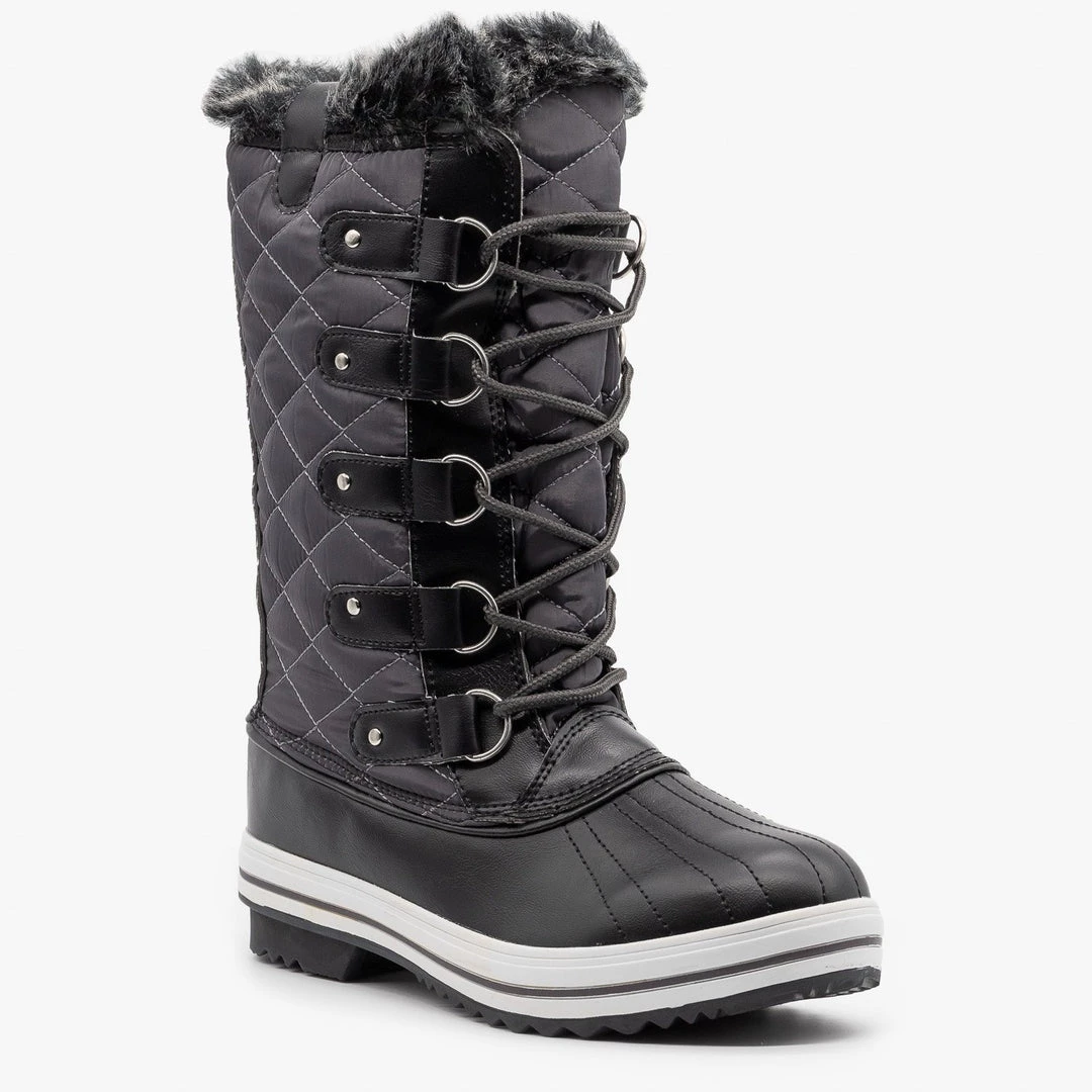 Refresh Quilted Faux Fur Cuffed Snow Boots Newest Arrivals 2 Refresh Quilted Faux Fur Cuffed Snow Boots Newest Arrivals