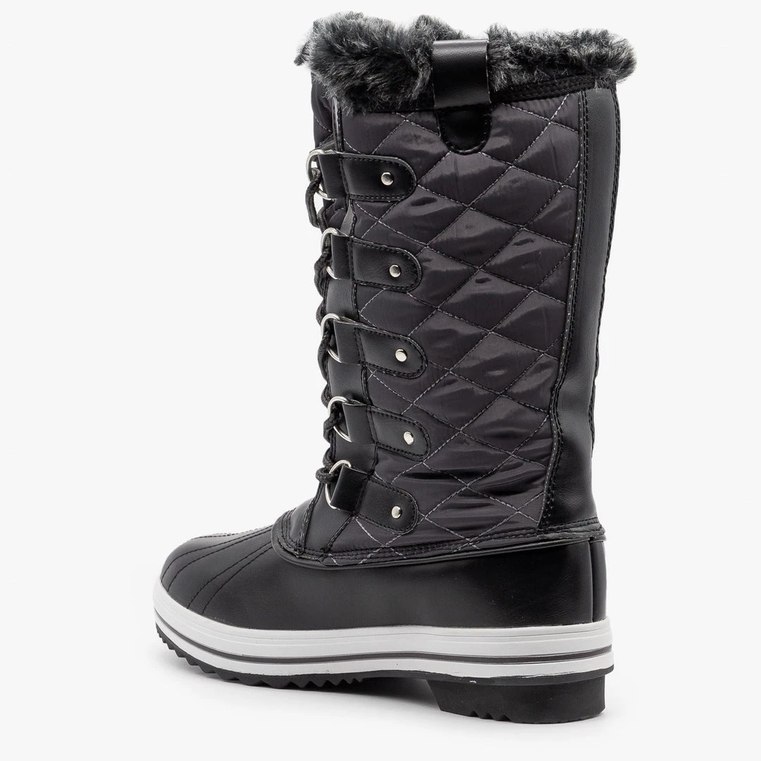 Refresh Quilted Faux Fur Cuffed Snow Boots Newest Arrivals 3 Refresh Quilted Faux Fur Cuffed Snow Boots Newest Arrivals