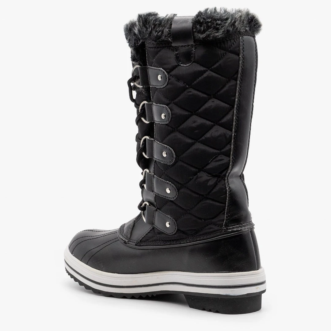 Refresh Quilted Faux Fur Cuffed Snow Boots Newest Arrivals 6 Refresh Quilted Faux Fur Cuffed Snow Boots Newest Arrivals