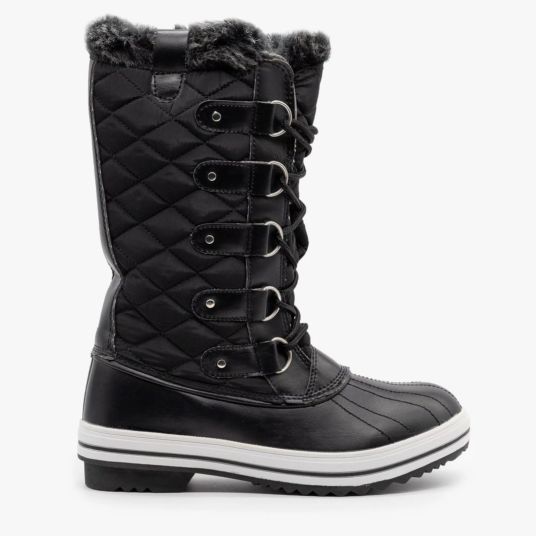 Refresh Quilted Faux Fur Cuffed Snow Boots Newest Arrivals 4 Refresh Quilted Faux Fur Cuffed Snow Boots Newest Arrivals