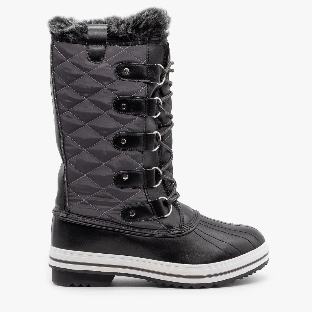 Refresh Quilted Faux Fur Cuffed Snow Boots Newest Arrivals 1 Refresh Quilted Faux Fur Cuffed Snow Boots Newest Arrivals