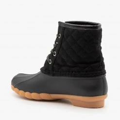 Top Moda Newest Arrivals Quilted Felt Duck Boots