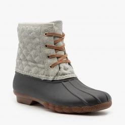 Top Moda Newest Arrivals Quilted Felt Duck Boots