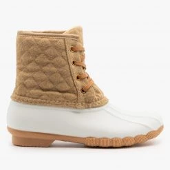 Top Moda Newest Arrivals Quilted Felt Duck Boots