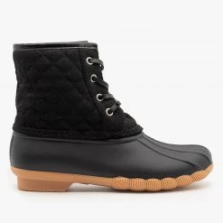 Top Moda Newest Arrivals Quilted Felt Duck Boots