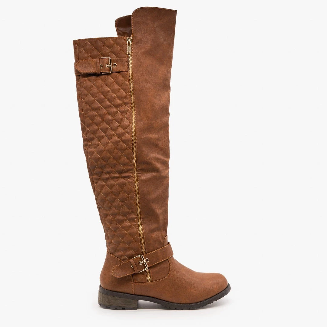 Forever Quilted Knee High Riding Boots Newest Arrivals 1 Forever Quilted Knee High Riding Boots Newest Arrivals