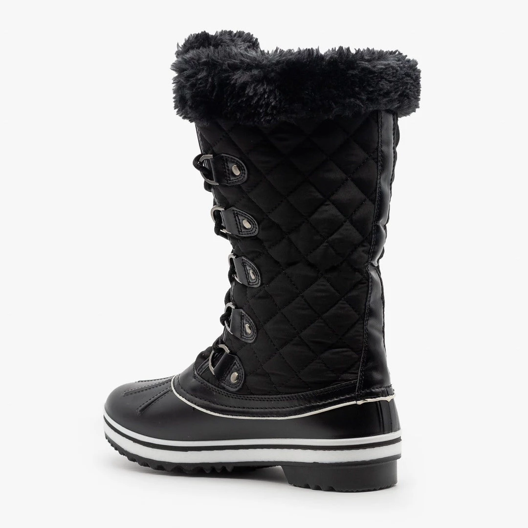 Forever Newest Arrivals Quilted Mid Calf Snow Boots 6 Forever Newest Arrivals Quilted Mid Calf Snow Boots