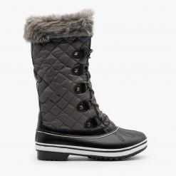 Forever Newest Arrivals Quilted Mid Calf Snow Boots