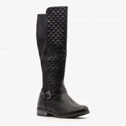 Forever Quilted Nylon Back Riding Boots Newest Arrivals