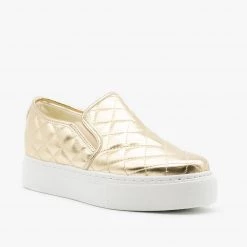 Anna Shoes Quilted Platform Slip On Sneakers 12 Anna Shoes Quilted Platform Slip On Sneakers