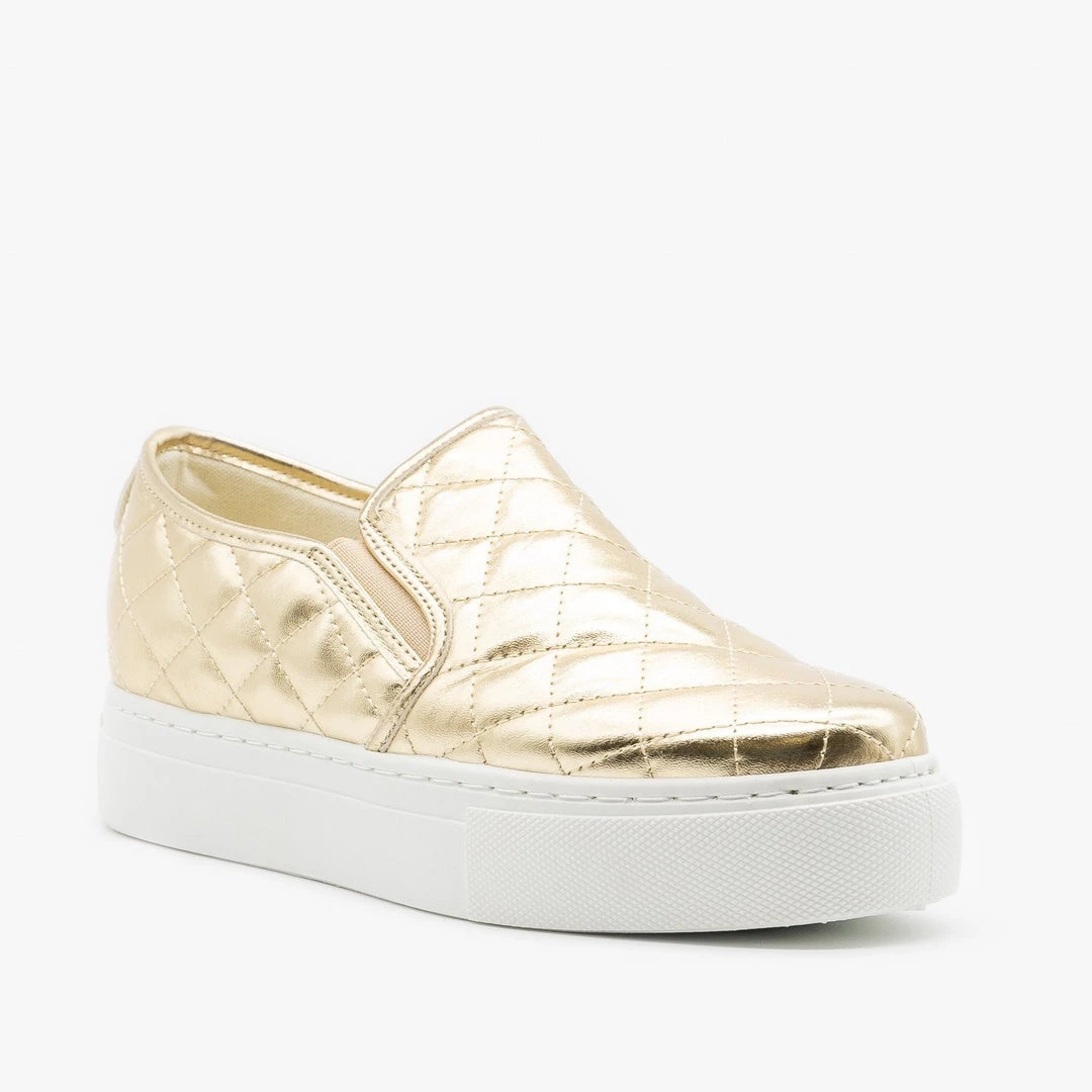 Anna Shoes Quilted Platform Slip On Sneakers 4 Anna Shoes Quilted Platform Slip On Sneakers