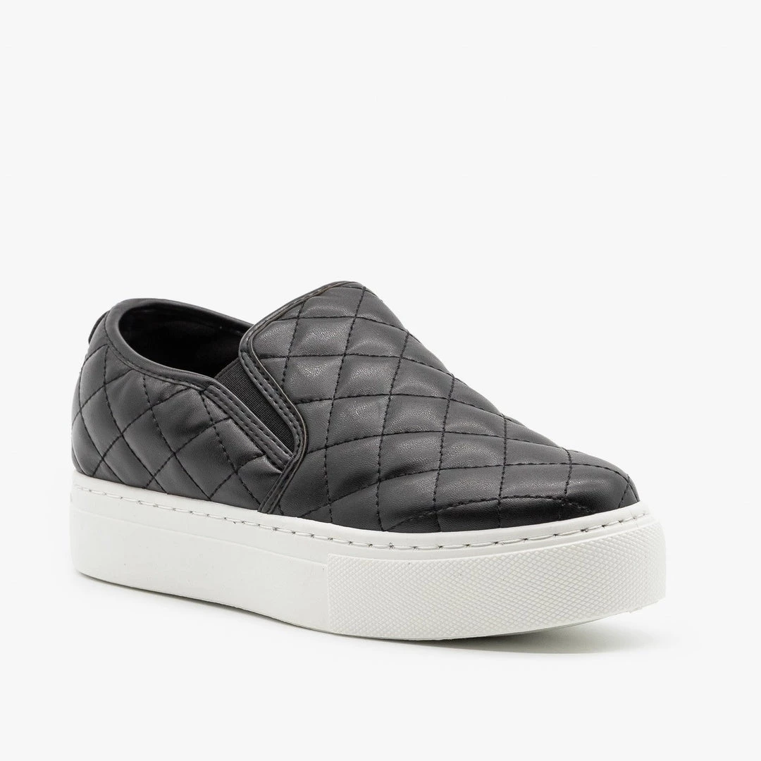 Anna Shoes Quilted Platform Slip On Sneakers 7 Anna Shoes Quilted Platform Slip On Sneakers