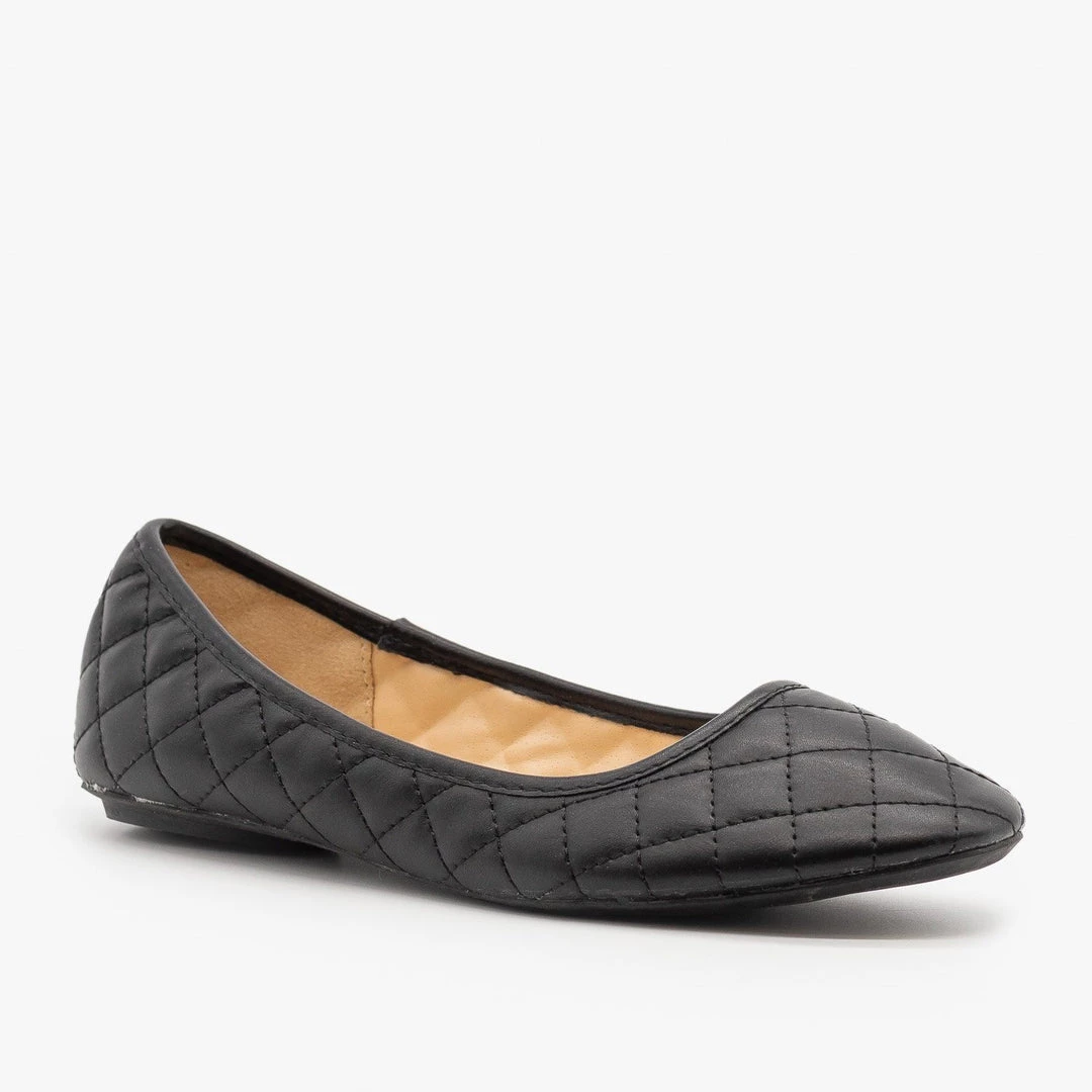 Qupid Shoes Newest Arrivals Quilted Pointed Toe Ballet Flats 4 Qupid Shoes Newest Arrivals Quilted Pointed Toe Ballet Flats