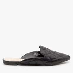 Bamboo Shoes Quilted Pointed Toe Mules Newest Arrivals