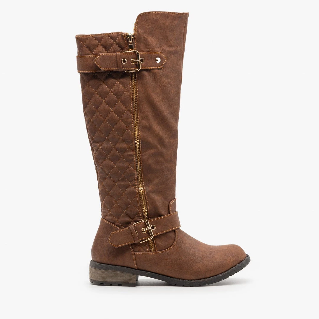 Forever Newest Arrivals Quilted Riding Boots FINAL SALE 1 Forever Newest Arrivals Quilted Riding Boots FINAL SALE