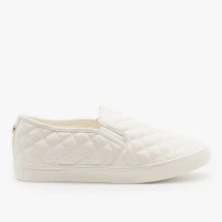 La Sheelah Shoes Quilted Slip On Sneakers