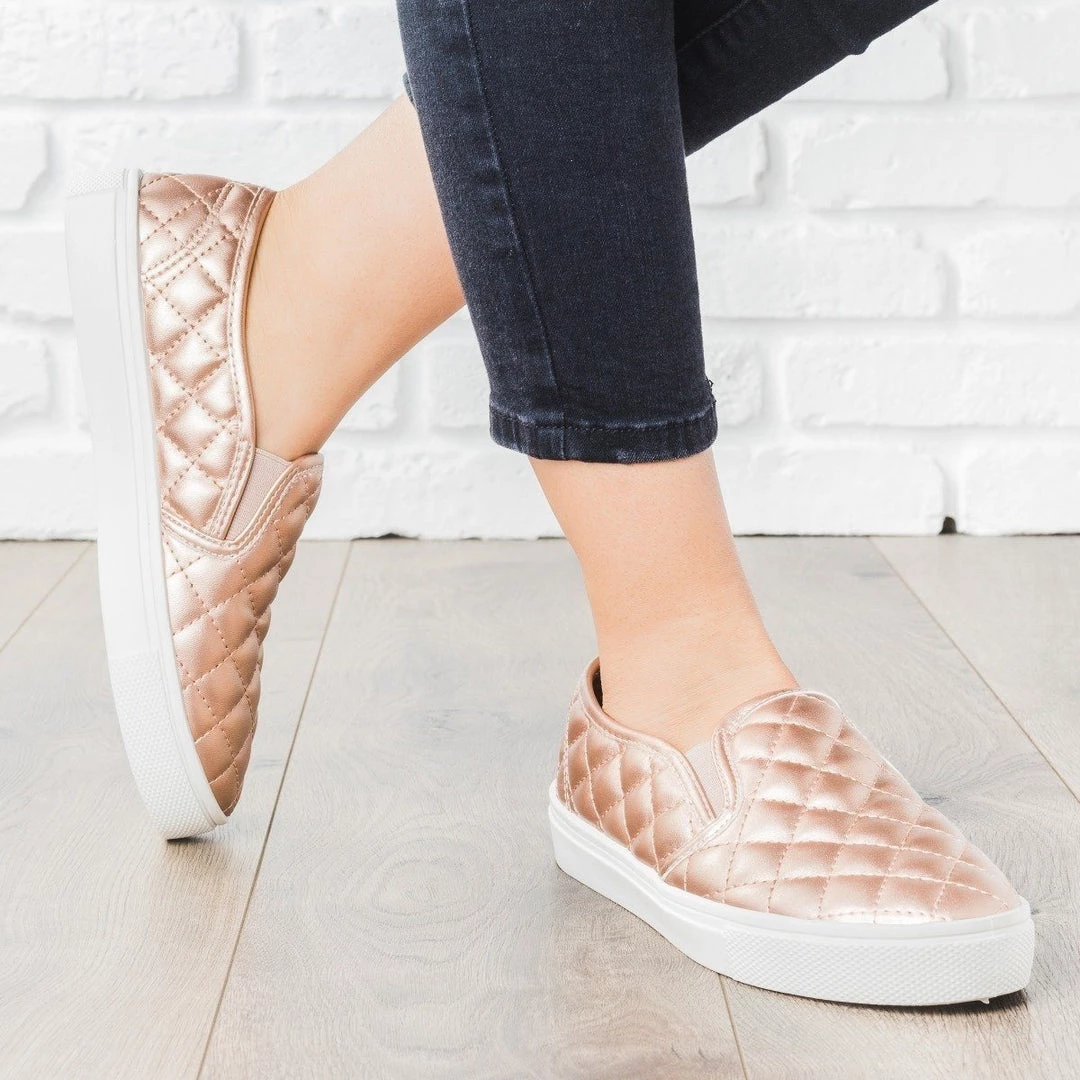 Weeboo Newest Arrivals Quilted Slip-On Summer Sneakers 10 Weeboo Newest Arrivals Quilted Slip-On Summer Sneakers