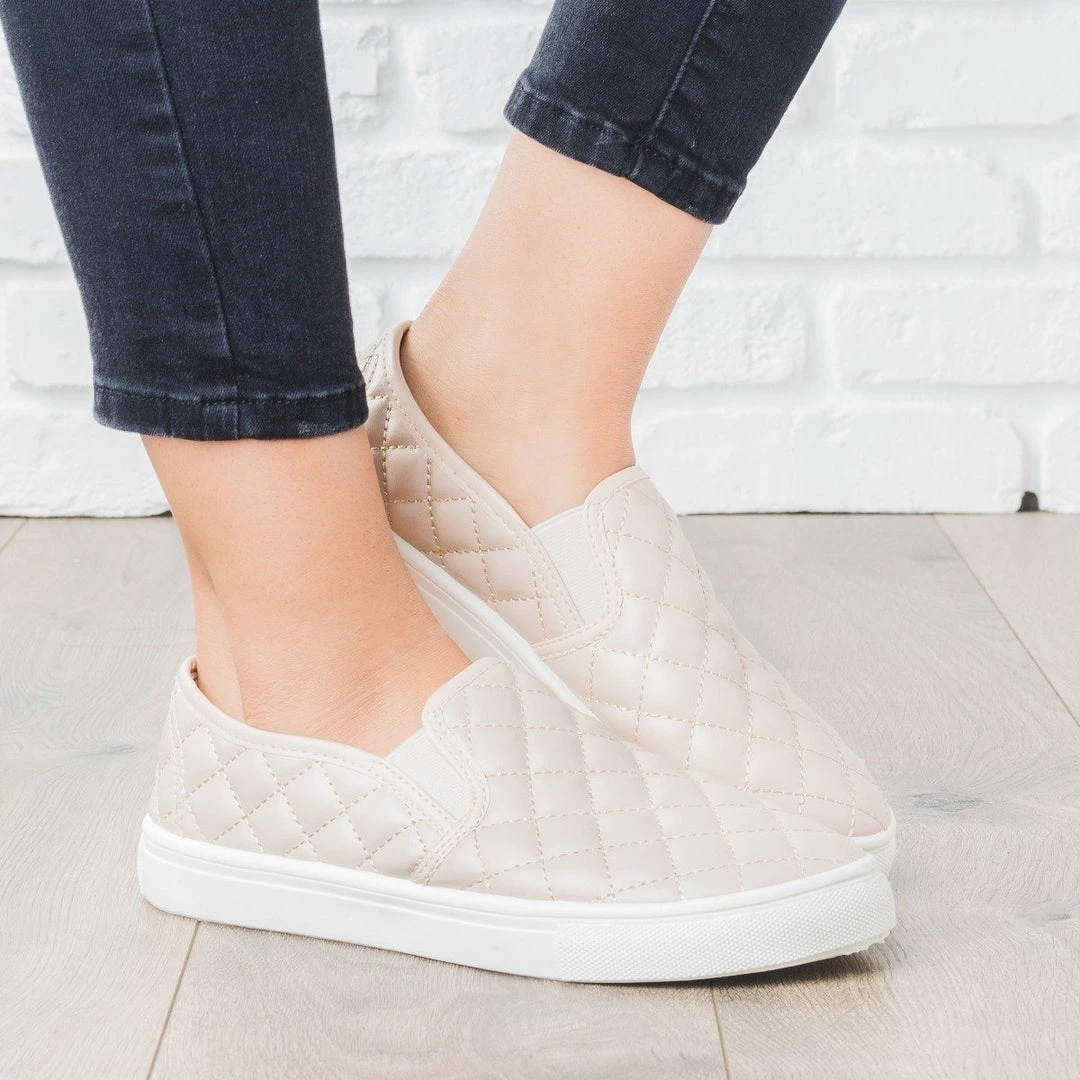 Weeboo Newest Arrivals Quilted Slip-On Summer Sneakers 8 Weeboo Newest Arrivals Quilted Slip-On Summer Sneakers