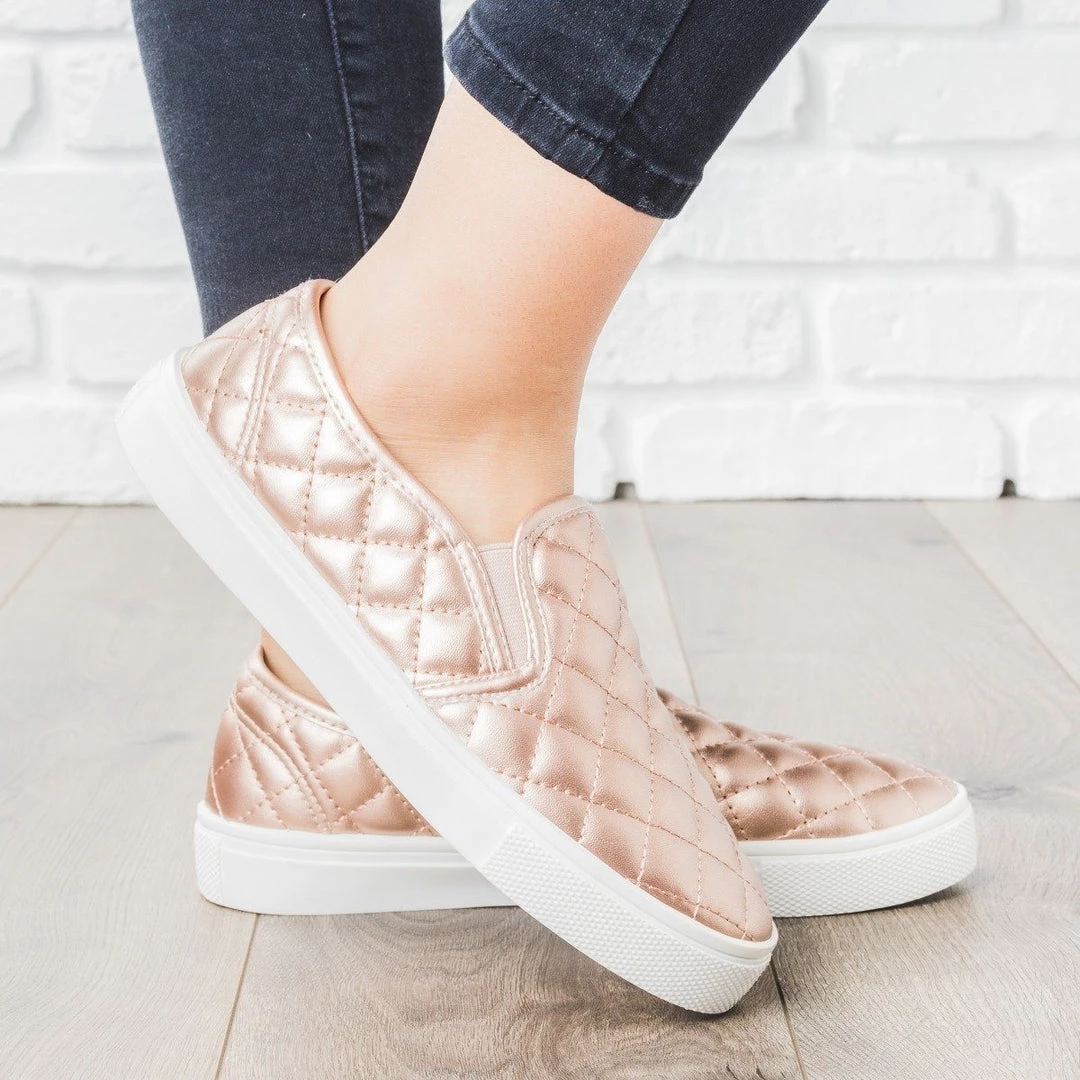 Weeboo Newest Arrivals Quilted Slip-On Summer Sneakers 7 Weeboo Newest Arrivals Quilted Slip-On Summer Sneakers